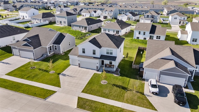 aerial perspective of suburban area