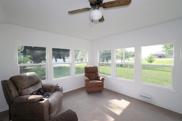 541 S Cedar St, Boone, IA 50036 - sunroom with plenty of natural light, baseboards, carpet floors, and lofted ceiling