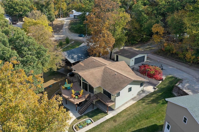 aerial view of property and surrounding area