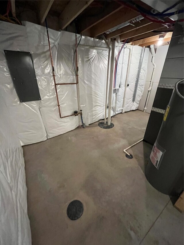 1533 Walker St, Des Moines, IA 50316 - unfinished basement with electric panel