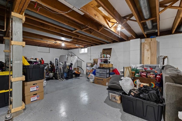 515 Kingman Blvd, Madrid, IA 50156 - below grade area with concrete block wall