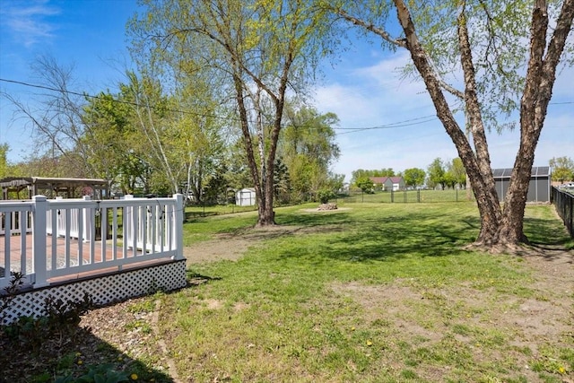 515 Kingman Blvd, Madrid, IA 50156 - view of yard featuring a wooden deck