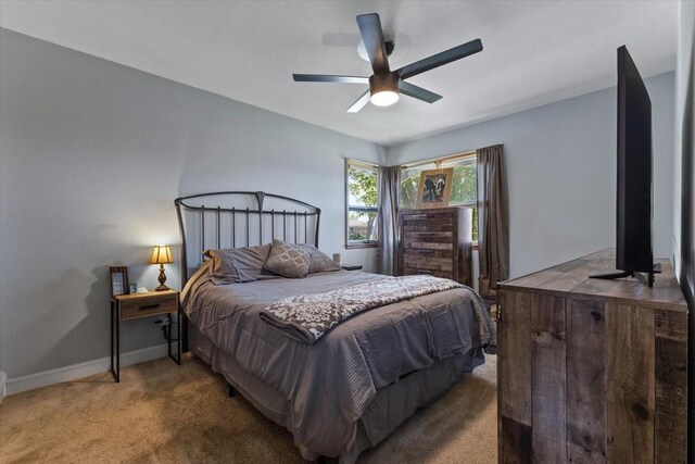 515 Kingman Blvd, Madrid, IA 50156 - bedroom with carpet, baseboards, and a ceiling fan