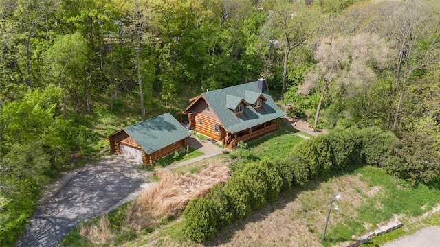 200 Indianola Rd, Des Moines, IA 50315 - aerial view of property and surrounding area featuring a forest