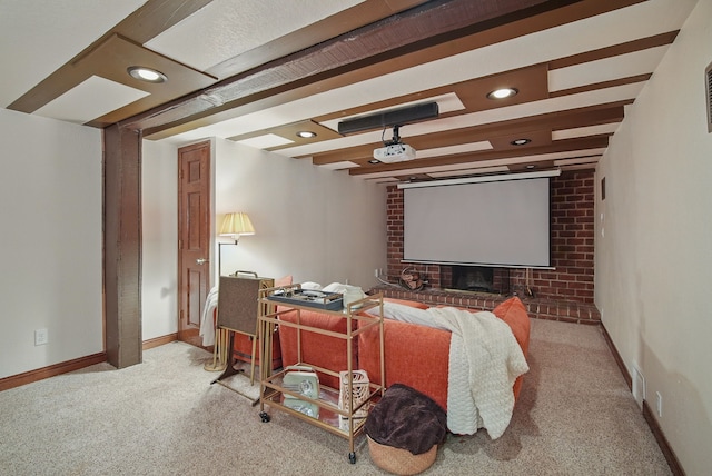 1534 41st St, Des Moines, IA 50311 - carpeted cinema with baseboards