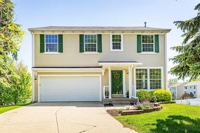 213 Bridgewood Dr, West Des Moines, IA 50266 - traditional-style house with an attached garage, driveway, and a front lawn