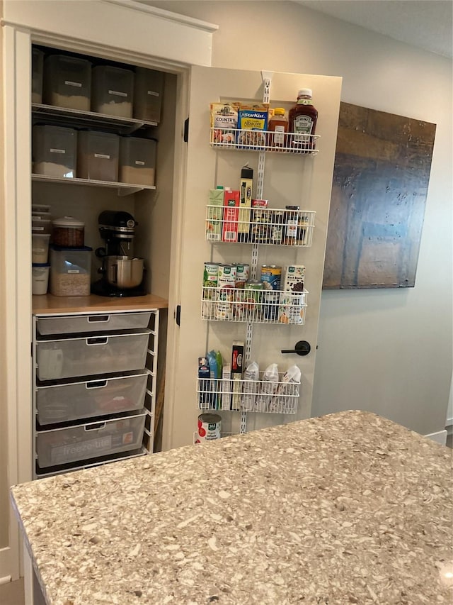 view of pantry