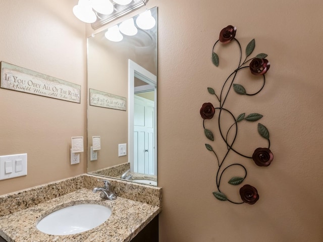 bathroom featuring vanity