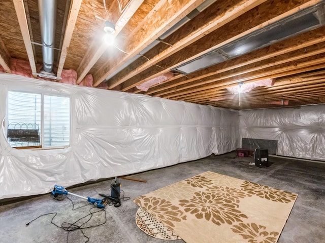 view of basement