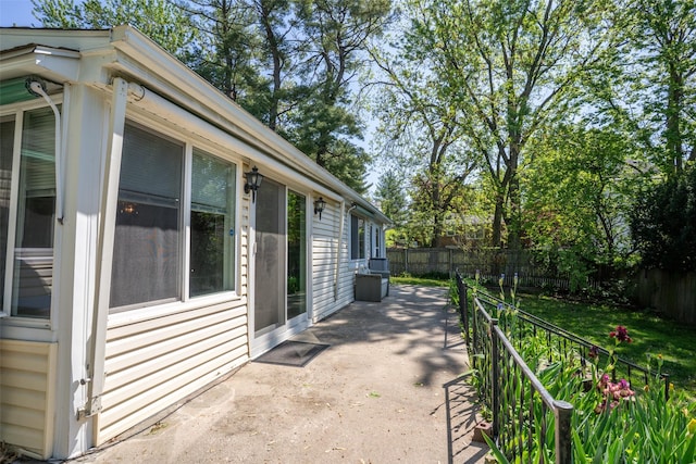 view of patio / terrace with fence
