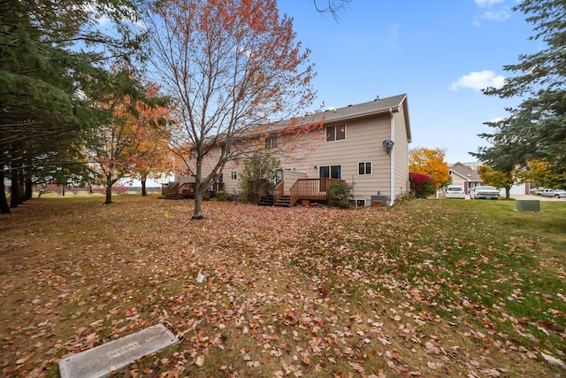 1634 Prairie Cir, Altoona, IA 50009 - back of property featuring a wooden deck