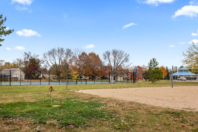 1634 Prairie Cir, Altoona, IA 50009 - view of community with a tennis court and a gazebo