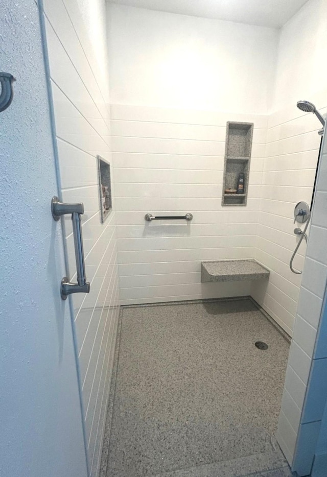 1913 N 1st St, Winterset, IA 50273 - full bathroom with a tile shower
