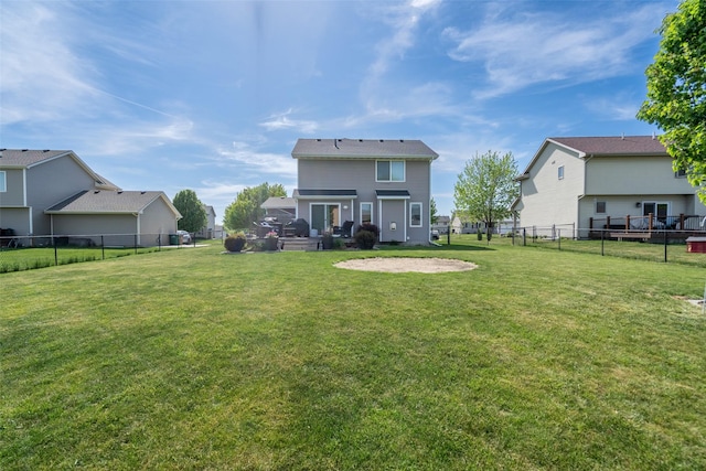 rear view of property featuring a residential view