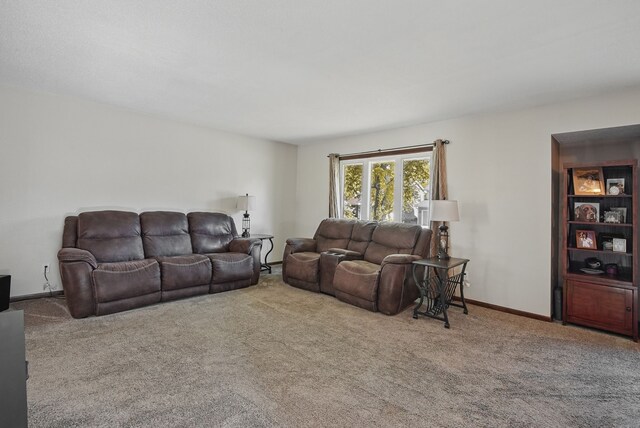 7052 Plum Dr, Urbandale, IA 50322 - carpeted living room with baseboards