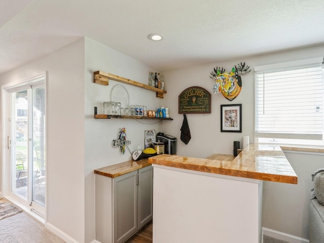 5031 Cherrywood Dr, West Des Moines, IA 50265 - indoor bar featuring plenty of natural light, baseboards, and a textured ceiling