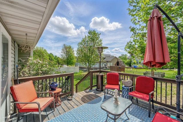 3905 NW 4th St, Ankeny, IA 50023 - view of wooden terrace