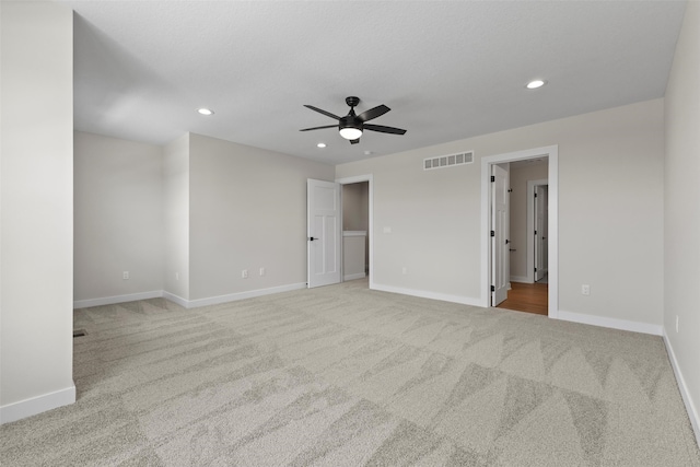 1998 S Warrior Ln, Waukee, IA 50263 - carpeted spare room with ceiling fan, recessed lighting, and baseboards