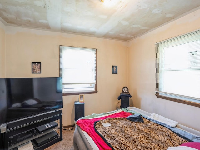 carpeted bedroom with baseboards