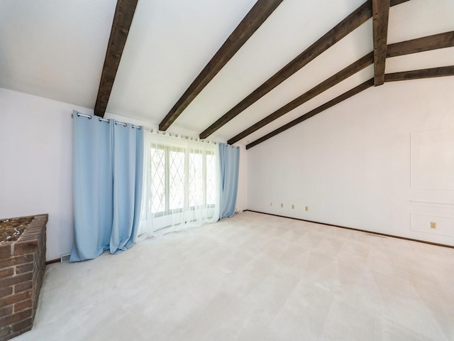 unfurnished living room with carpet flooring