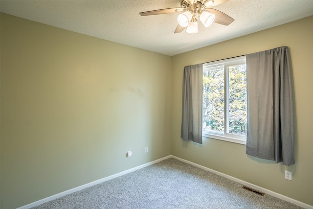 15046 Summit Dr, Clive, IA 50325 - carpeted spare room with plenty of natural light, a ceiling fan, and a textured ceiling