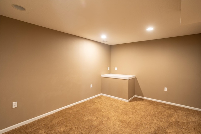 15046 Summit Dr, Clive, IA 50325 - spare room featuring light carpet and recessed lighting