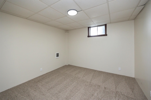 10476 Ricardo Rd, Clive, IA 50325 - basement featuring carpet flooring and a drop ceiling