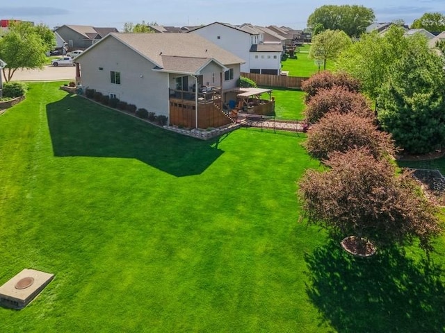 aerial view of residential area
