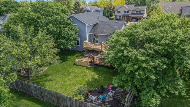 8123 Brookview Dr, Urbandale, IA 50322 - view from above of property