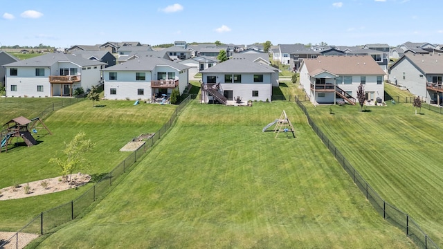 aerial perspective of suburban area
