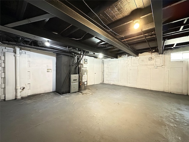 3429 54th St, Des Moines, IA 50310 - below grade area with gas water heater