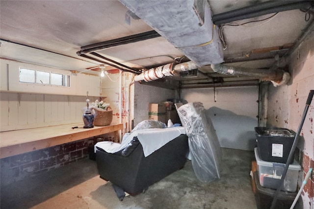 view of basement