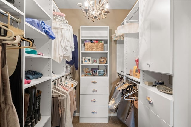 4400 132nd St, Urbandale, IA 50323 - spacious closet featuring a chandelier