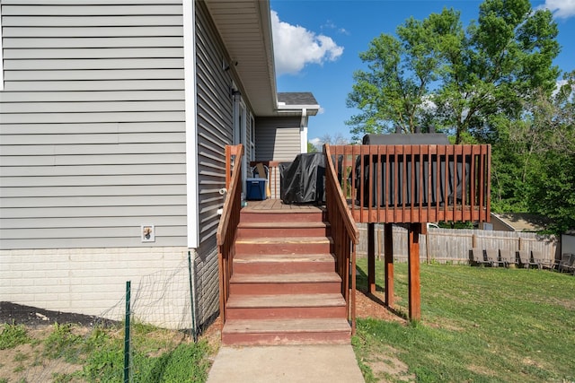 208 Mckinley Ave, Des Moines, IA 50315 - deck with stairs