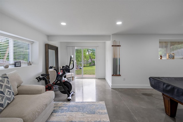208 Mckinley Ave, Des Moines, IA 50315 - exercise area with recessed lighting and baseboards