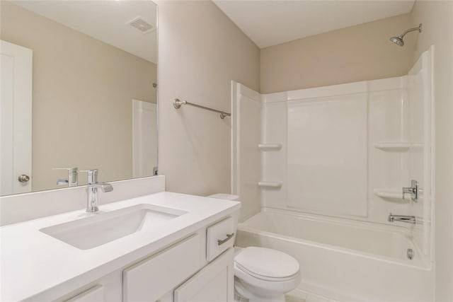 17151 Plum Dr, Urbandale, IA 50323 - bathroom with toilet,  shower combination, and vanity