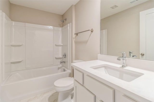 17151 Plum Dr, Urbandale, IA 50323 - bathroom with toilet, vanity, and  shower combination