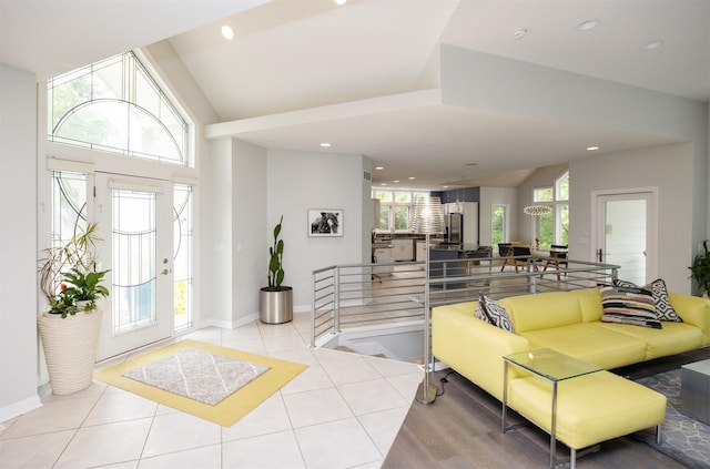 14943 Holcomb Ave, Clive, IA 50325 - entryway featuring recessed lighting and lofted ceiling