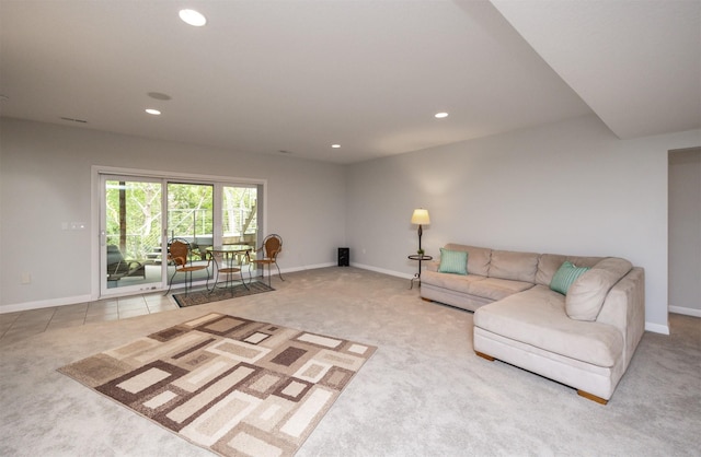 14943 Holcomb Ave, Clive, IA 50325 - carpeted living area with recessed lighting and baseboards
