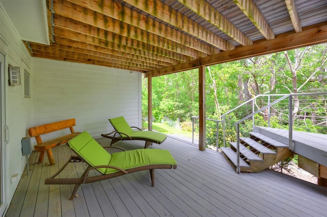 14943 Holcomb Ave, Clive, IA 50325 - deck with stairs