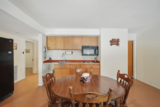6252 Panorama Dr, Panora, IA 50216 - carpeted dining space with a sink and baseboards