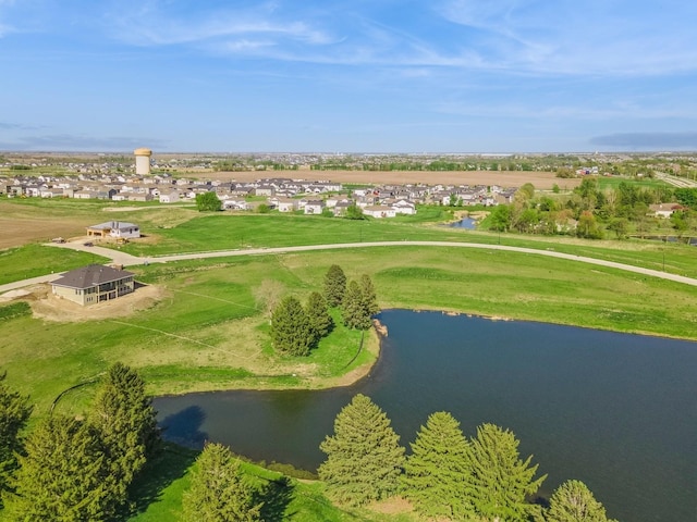 17406 Oakwood Dr, Urbandale, IA 50322 - aerial view of residential area featuring a nearby body of water