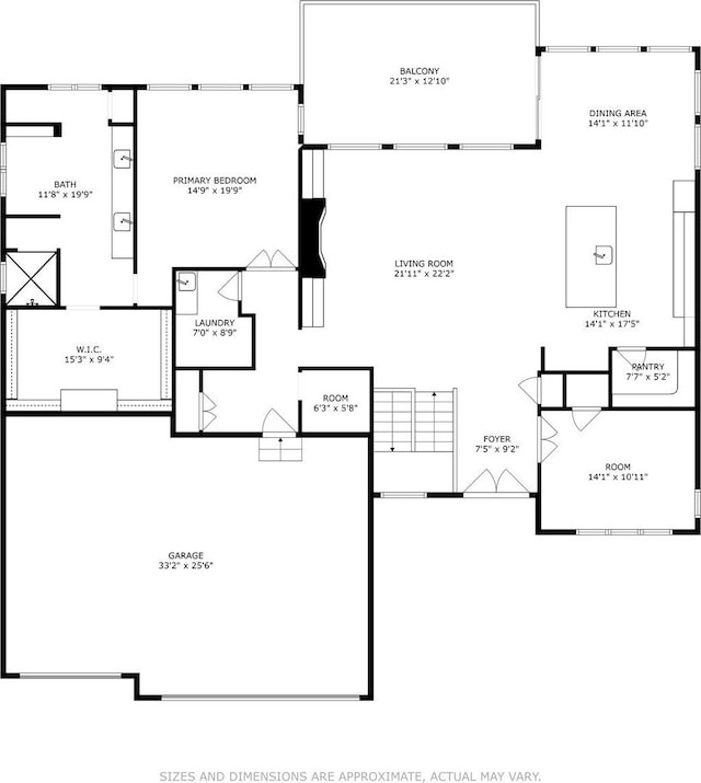 17406 Oakwood Dr, Urbandale, IA 50322 - home floor plan
