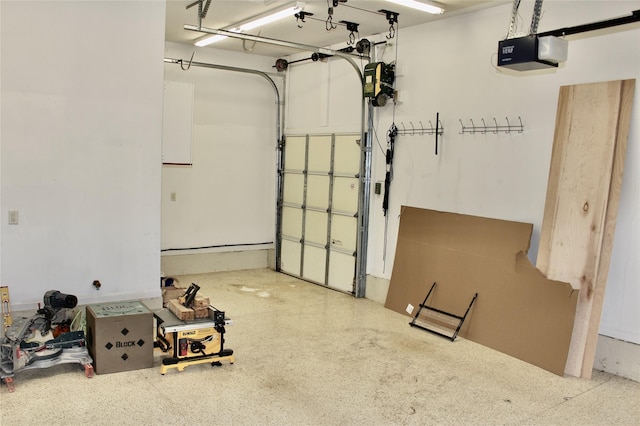 858 Burr Oaks Dr, West Des Moines, IA 50266 - garage featuring a garage door opener