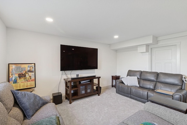 585 NW Rosemont Dr, Waukee, IA 50263 - living room with carpet flooring and recessed lighting