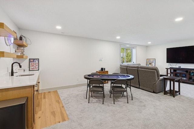 585 NW Rosemont Dr, Waukee, IA 50263 - dining space with recessed lighting and light wood finished floors