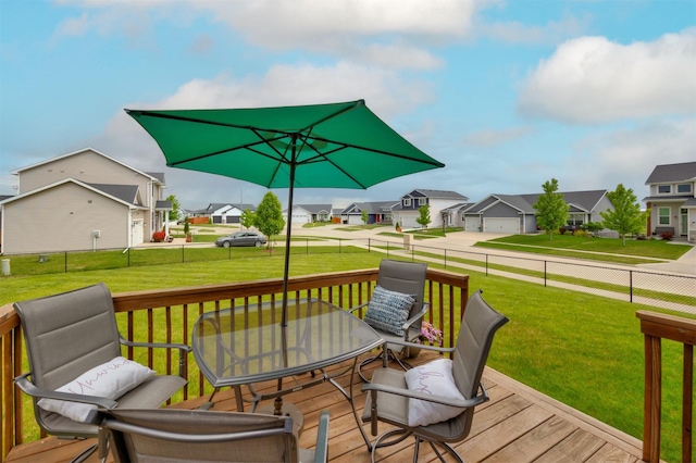 675 SE Maxwell Dr, Waukee, IA 50263 - deck with a residential view and a yard