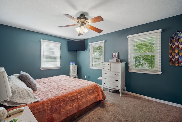 6700 Sheridan Ave, Des Moines, IA 50322 - carpeted bedroom with a ceiling fan and baseboards