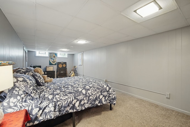 6700 Sheridan Ave, Des Moines, IA 50322 - carpeted bedroom featuring a paneled ceiling