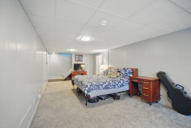 6700 Sheridan Ave, Des Moines, IA 50322 - carpeted bedroom featuring a paneled ceiling